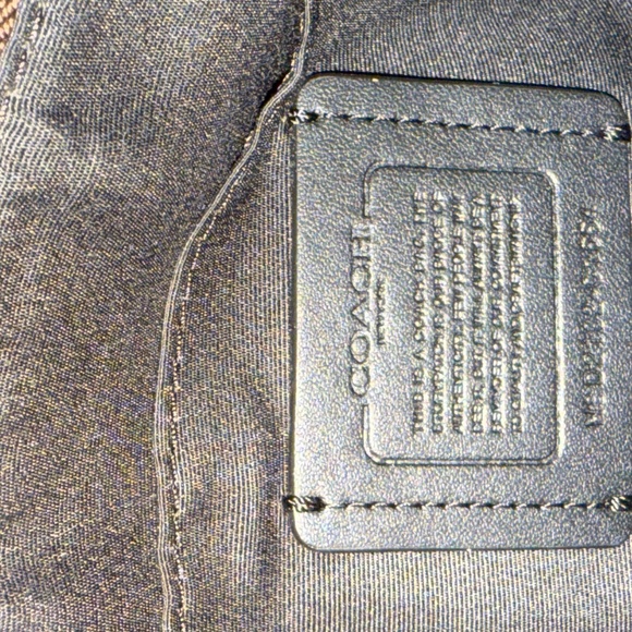 Coach Messenger Crossbody Bag, Brown with Gold details and zippers - Picture 5 of 5